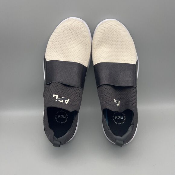 APL Womens Size 9.5 Black Cream Slip-On TechLoom Bliss Shoes Running Training - Picture 8 of 12